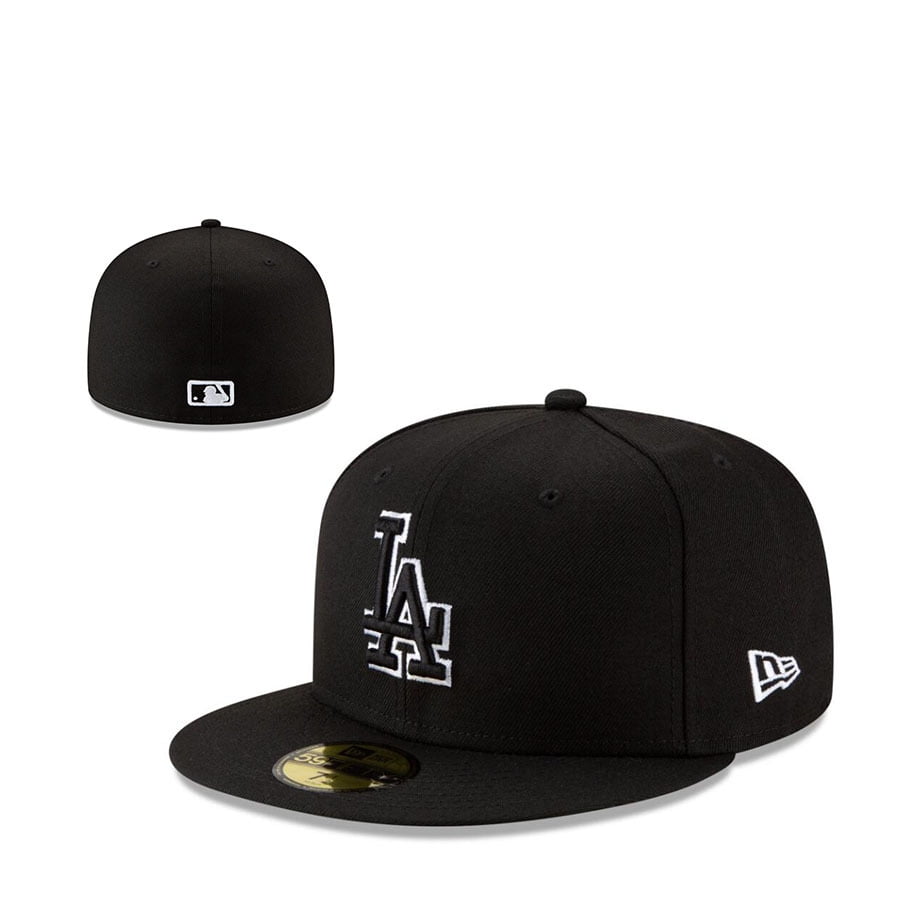 Black and white dodgers hat hotsell