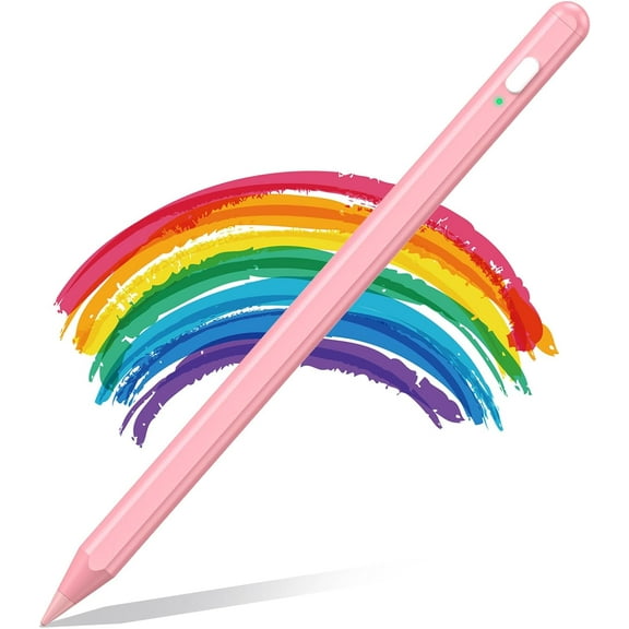 LOSOLUU Stylus Pen for iPad: 13 Mins Fast Charge Apple iPad Pencil with Palm Rejection Tilt Sensitivity iPad Pen Stylus for iPad Air 3/4/5, iPad Mini 5/6, iPad 6/7/8/9/10, iPad Pro 11"/12.9" Pink