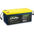 thumbnail image 1 of LOSSIGY 12V 300AH LiFePO4 Lithium Battery, Built in BMS with 10 Yrs Lifespan, Perfect for Solar System, RV, Marine, 1 of 6