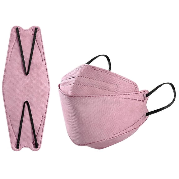 LOSTYE Pink Earloop Face Masks, 50 Count