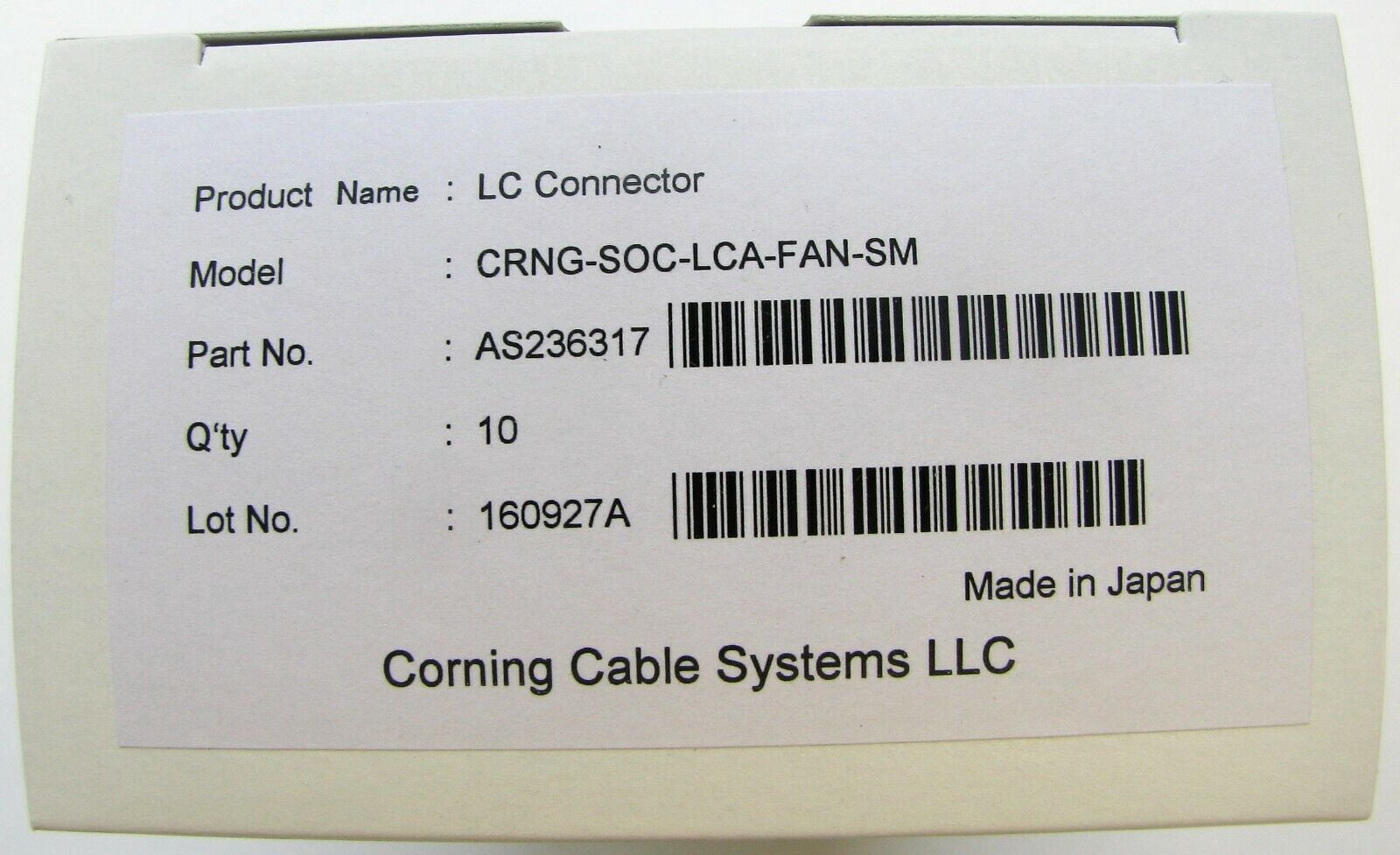 Corning Sm Lc Fiber Connectors – RDKD