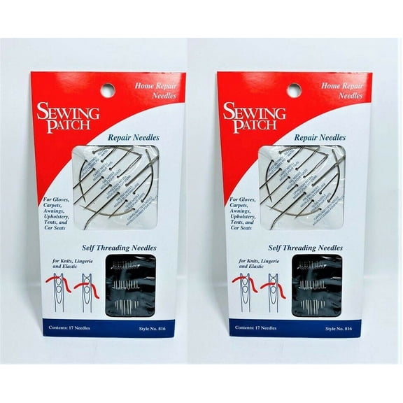LOT OF 2 Allary Style Home Repair Needles, 17pcs Value Pack