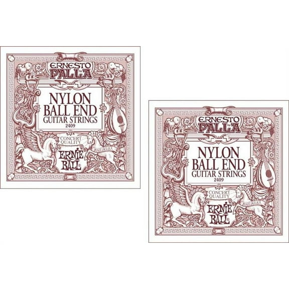 LOT OF 2 - Ernie Ball Ernesto Palla Nylon Ball End Guitar Strings, P02409^2
