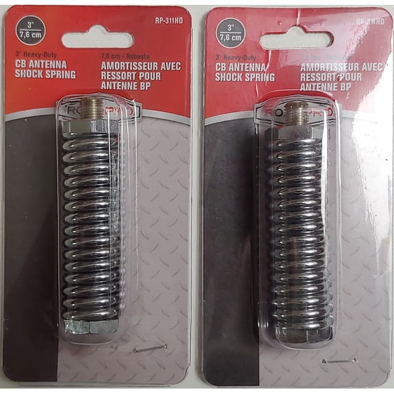 LOT OF 2 ROADPRO RP-311HD 3" Heavy Duty CB Radio Antenna Shock Spring Mount