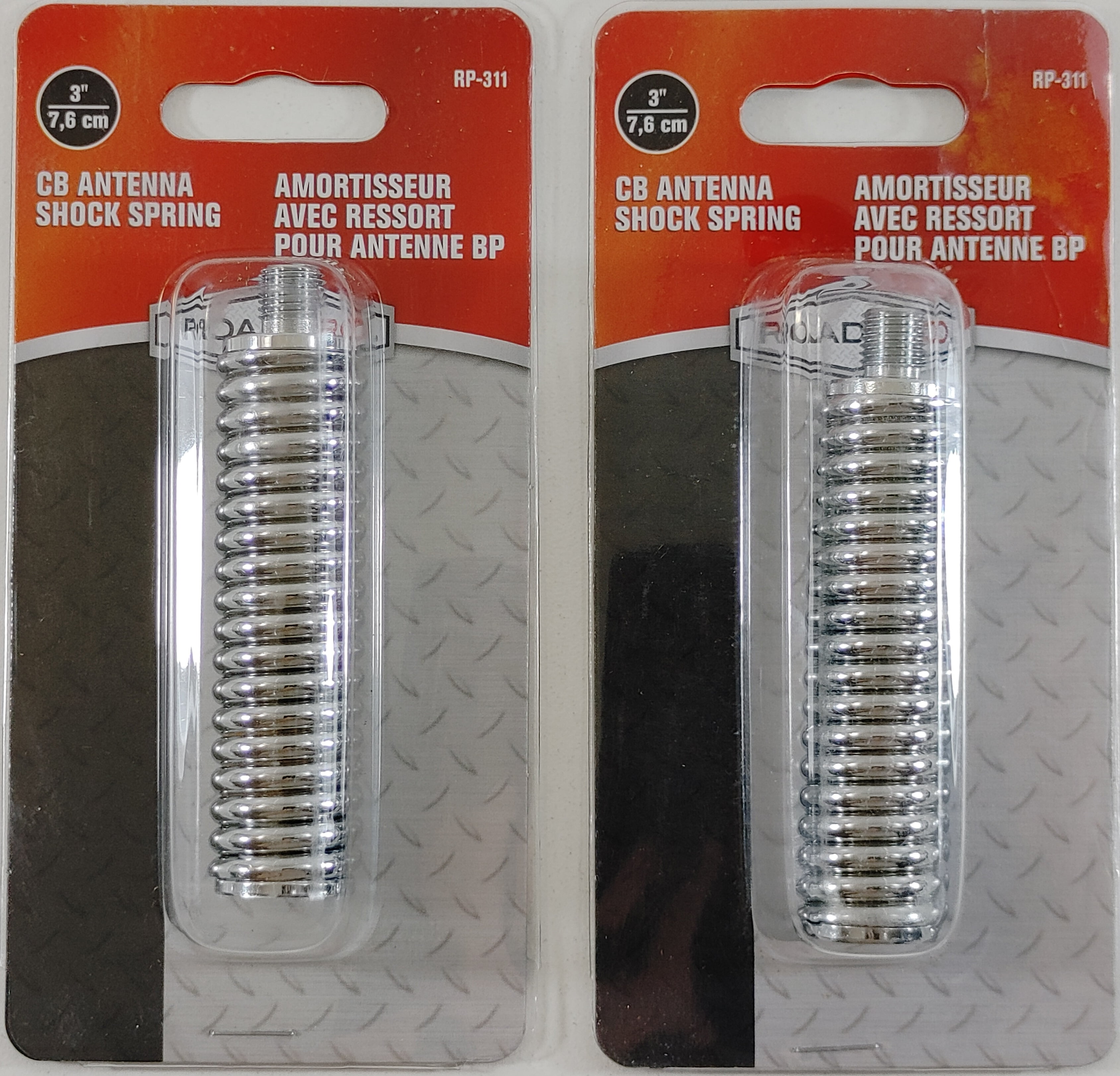 LOT OF 2 RoadPro RP-311 Medium Duty Chrome Plated CB Radio Antenna ...