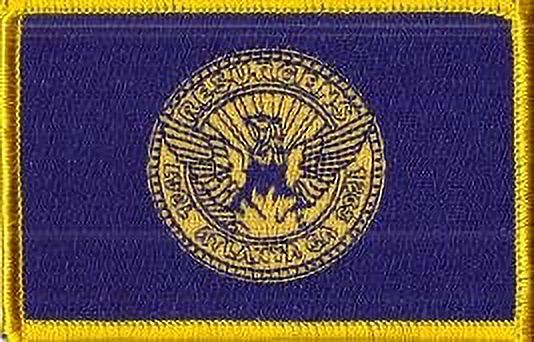 LOT OF 25!! Atlanta City Patch 3.50" x 2.25", City of Atlanta Embroidered Iron On or Sew On Flag Patch Emblem