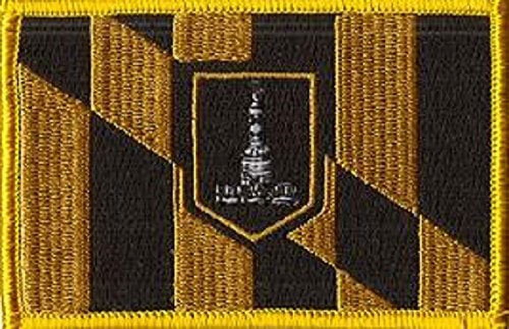 LOT OF 25!! Baltimore City Patch 3.50" x 2.25", City of Baltimore Embroidered Iron On or Sew On Flag Patch Emblem