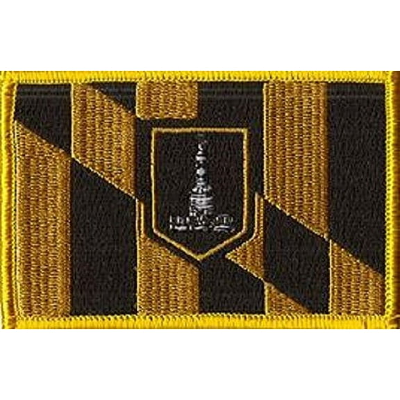 LOT OF 25!! Baltimore City Patch 3.50" x 2.25", City of Baltimore Embroidered Iron On or Sew On Flag Patch Emblem