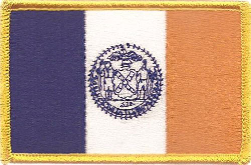 LOT OF 25!! New York City Patch 3.50" x 2.25", City of New York Embroidered Iron On or Sew On Flag Patch Emblem