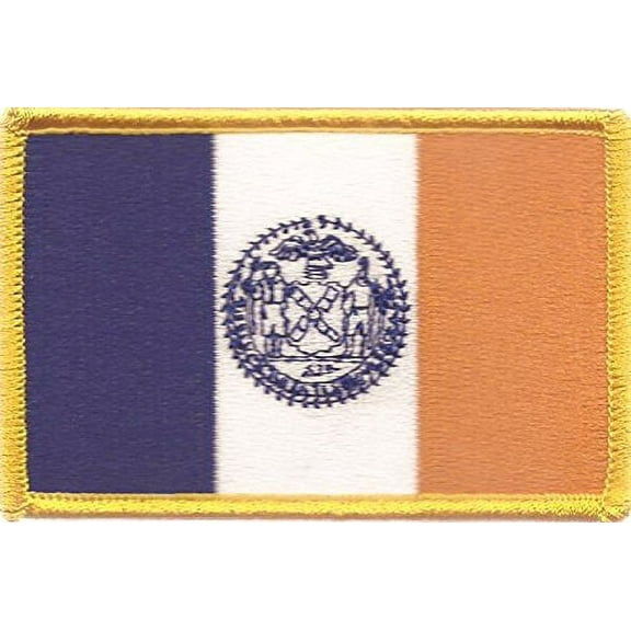 LOT OF 25!! New York City Patch 3.50" x 2.25", City of New York Embroidered Iron On or Sew On Flag Patch Emblem