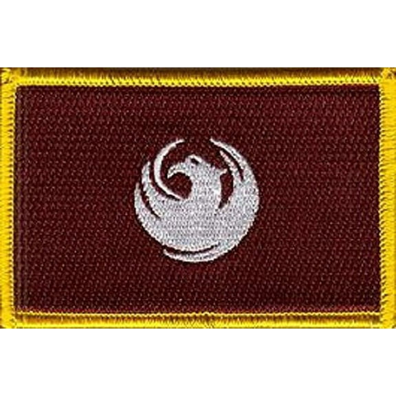 LOT OF 25!! Phoenix City Patch 3.50" x 2.25", City of Phoenix Embroidered Iron On or Sew On Flag Patch Emblem