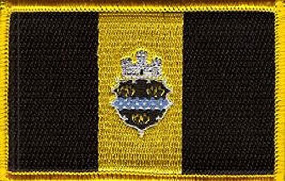 LOT OF 25!! Pittsburgh City Patch 3.50" x 2.25", City of Pittsburgh Embroidered Iron On or Sew On Flag Patch Emblem