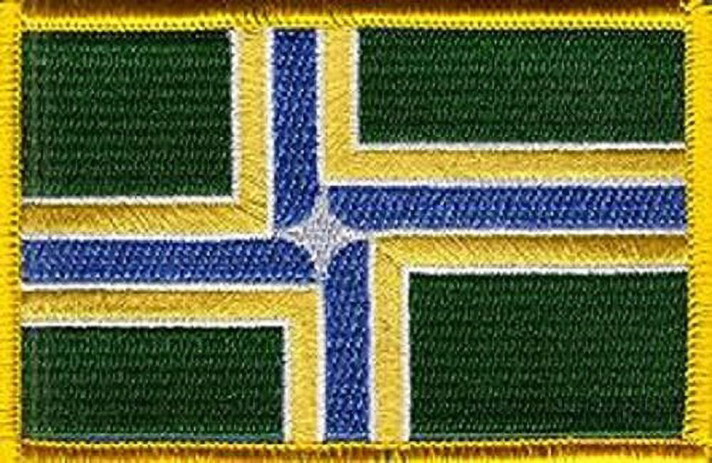 LOT OF 25!! Portland City Patch 3.50" x 2.25", City of Portland Embroidered Iron On or Sew On Flag Patch Emblem