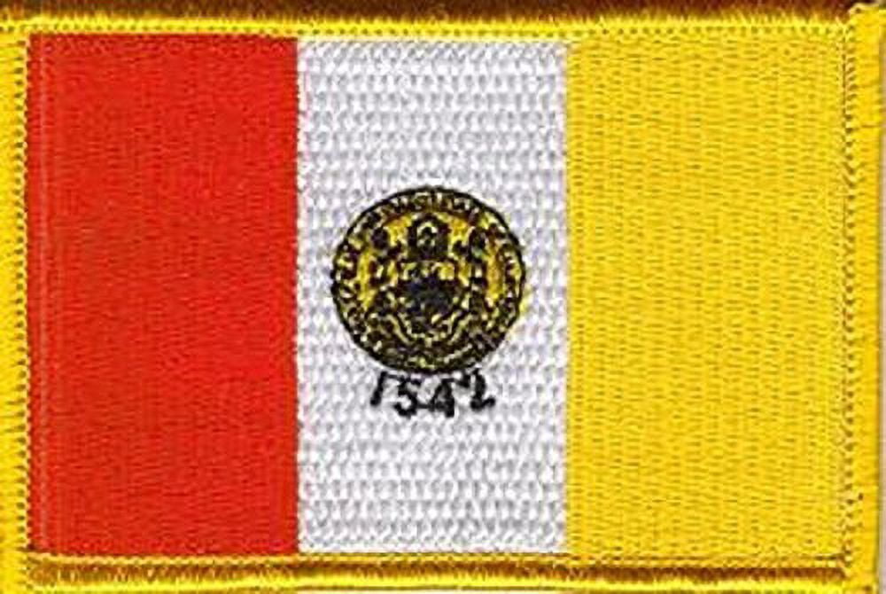 LOT OF 25!! San Diego City Patch 3.50" x 2.25", City of San Diego Embroidered Iron On or Sew On Flag Patch Emblem