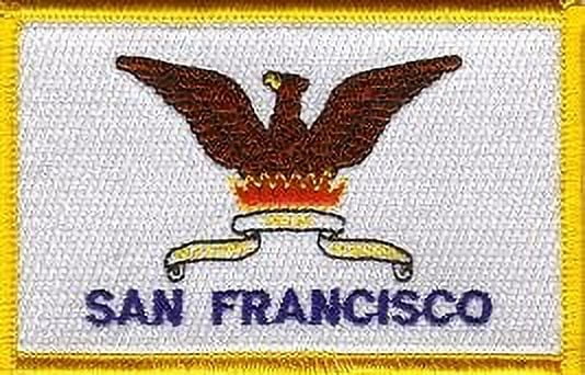 LOT OF 25!! San Francisco City Patch 3.50" x 2.25", City of San Francisco Embroidered Iron On or Sew On Flag Patch Emblem