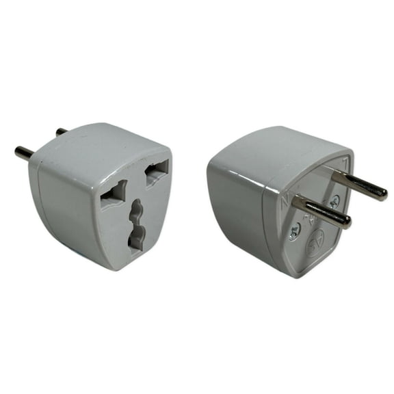 LOT OF 3 USA to EU Euro Europe Power Jack Wall Plug Converter Travel Adapter