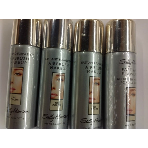 ( LOT OF 4 ) Sally Hansen Fast and Flawless Airbrush Foundation ( NO COLOR ).