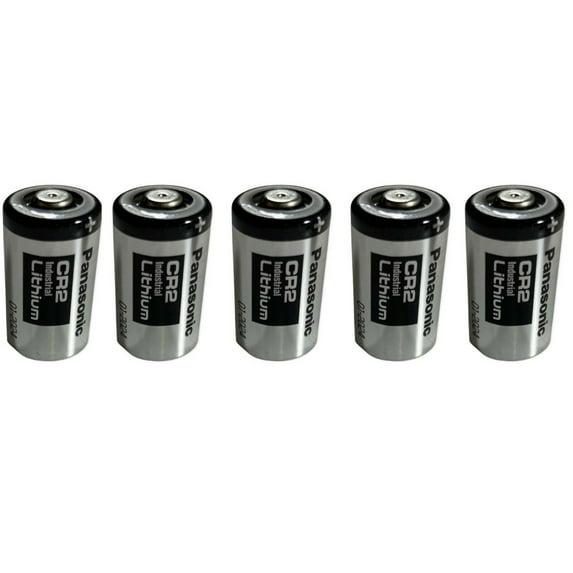 LOT OF 5 Panasonic CR2 Industrial Lithium Battery