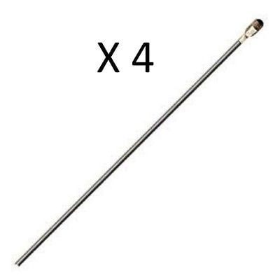 LOT OF4 Wilson 880-900905 T2000 / T5000 49" Replacement CB Antenna whip Brass
