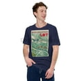 thumbnail image 1 of LOT Polish Airlines, 1935. Version 2. T-Shirt With Vintage Travel Poster, 1 of 10