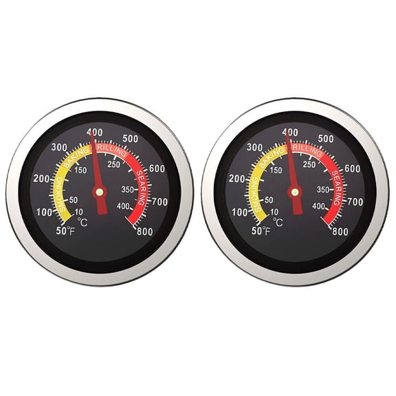 LOT Temperature Gauge Thermometer for Barbecue BBQ Grill Smoker Pit Thermostat