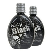 LOT of 2 Millennium Tanning PAINT IT BLACK 50X Bronzer Indoor Dark Lotion Tanning Bed