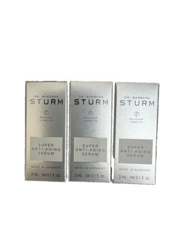 LOT of 3  Dr Barbara Sturm Super Anti Aging Serum - Three Pieces Set
