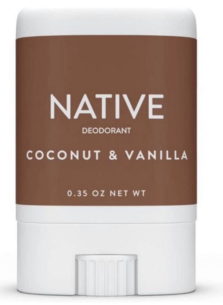 LOT of 4 Native Deodorant Coconut & Vanilla, Mini Travel Size, 0.35