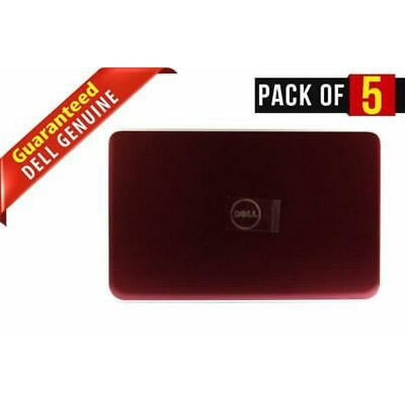 LOT x 5 Dell Inspiron 17 5721 17.3" Replacement Red LCD Back Cover Lid Assembly KPVY2 KRT57