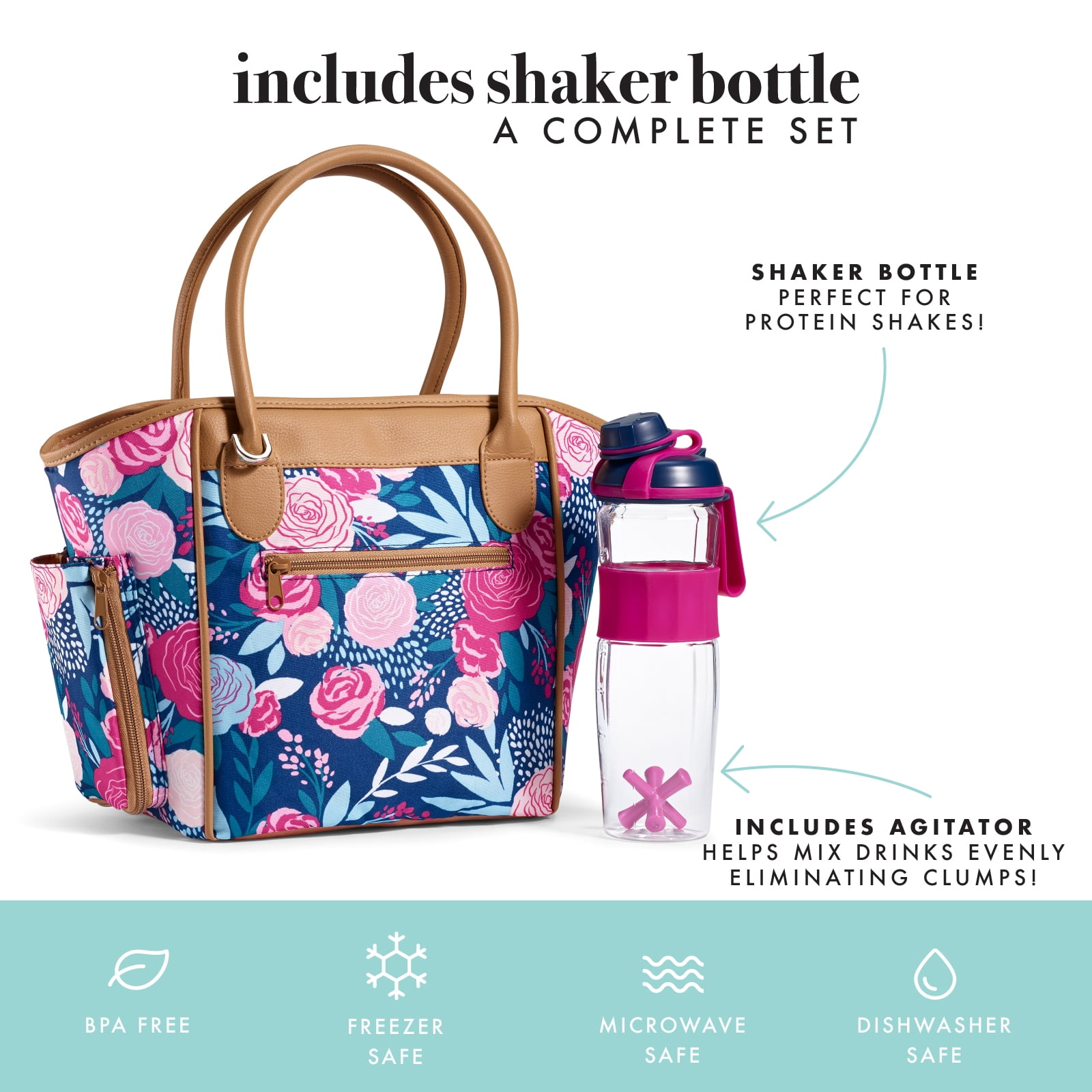 women's insulated lunch tote bag