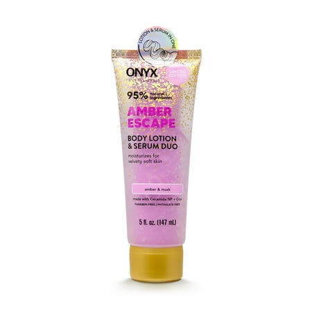 ONYX Professional Hydrating Body Lotion and Serum Duo, Amber Escape, 5 fl oz
