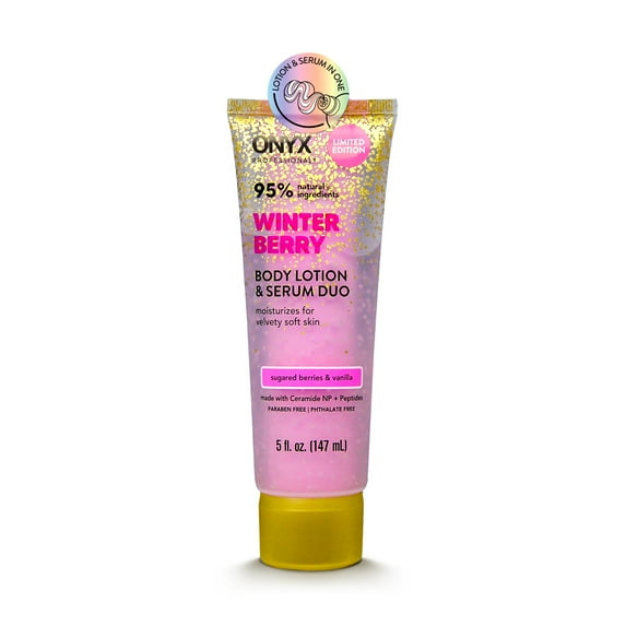 ONYX Professional Hydrating Body Lotion and Serum Duo, Winter Berry, 5 fl oz