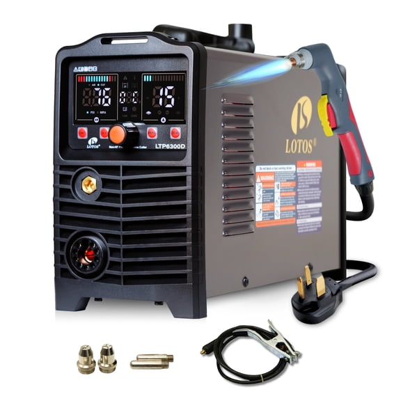 LOTOS LTP6300D 63 Amp Adjustable Plasma Cutter, 220V