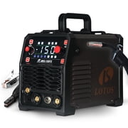 LOTOS OPTIMA 150A MIG Welder, 3-in-1 Synergic Flux Core/MMA/Lift TIG, 120V Portable