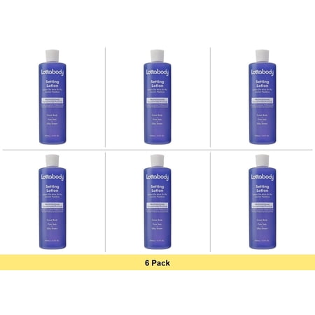 LOTTABODY Setting Lotion, 15 oz - 6 Pack Bundle