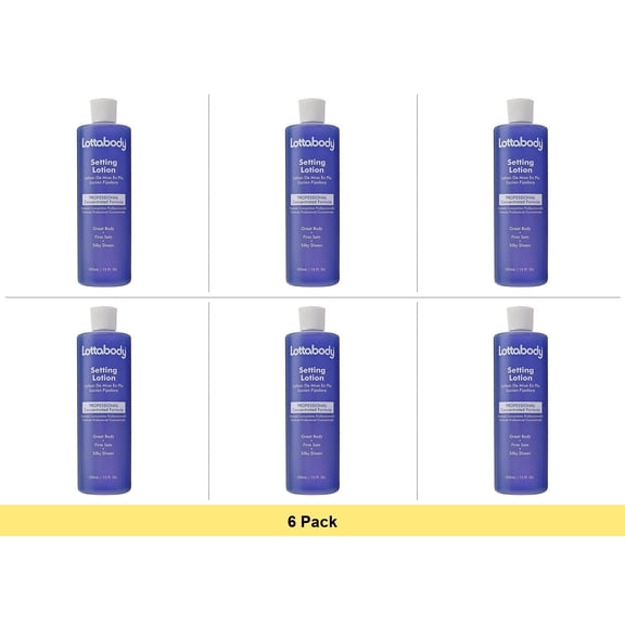 LOTTABODY Setting Lotion, 15 oz - 6 Pack Bundle