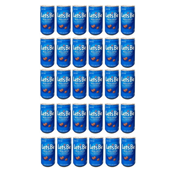 LOTTE Korean Let's Be Coffee Soft Drink - Pack of 30 (1 Case) - Walmart.com