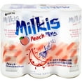 thumbnail image 1 of Lotte Milkis Peach Flavor Cream Soda 6 - 8.45 fl oz Cans, 1 of 4