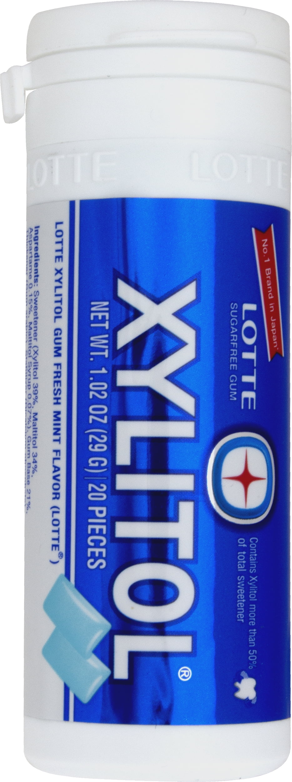 LOTTE, XYLITOL FRESH MINT GUM, 1.02 oz.