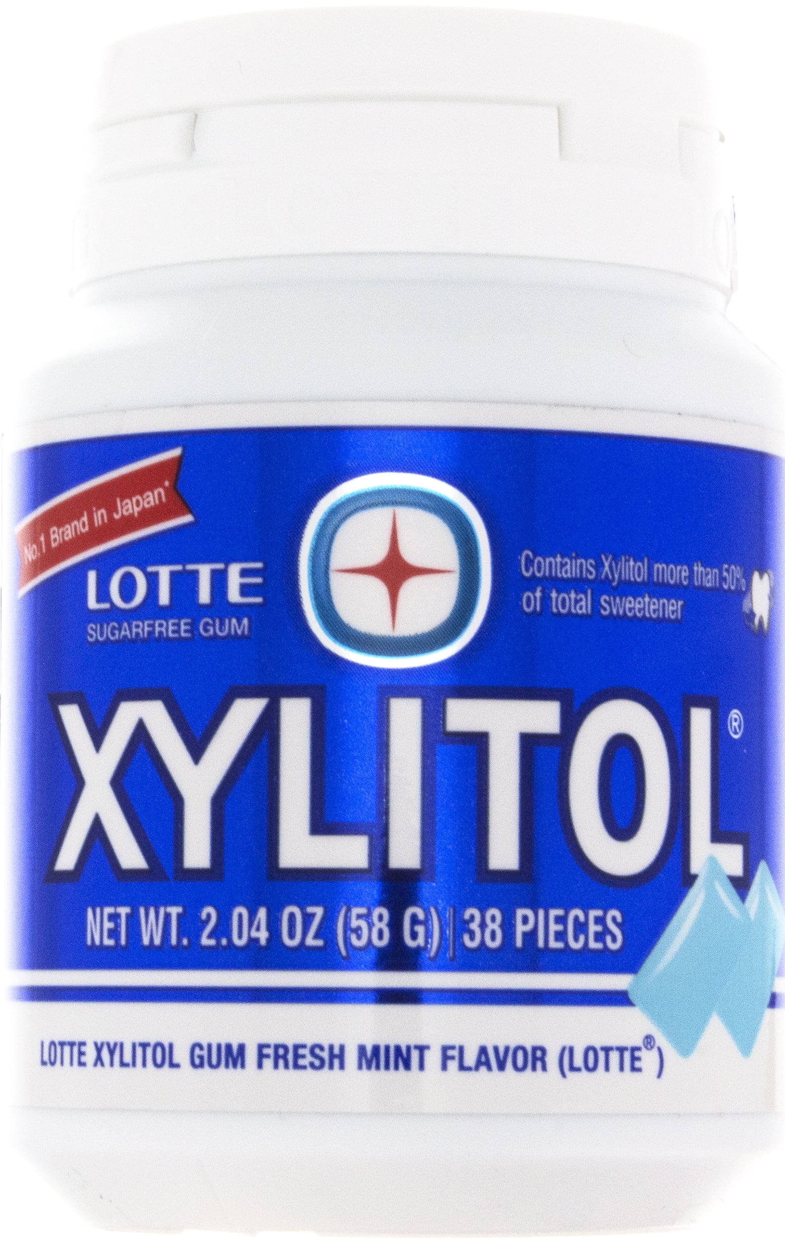 LOTTE, XYLITOL FRESH MINT GUM, 2.04 oz.