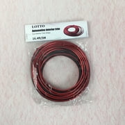 LOTTO Automotive interior trim Red Flexible Trim Strip, 16.4-Foot Universal DIY Car Trim Strip for Dashboard and Vent Gaps