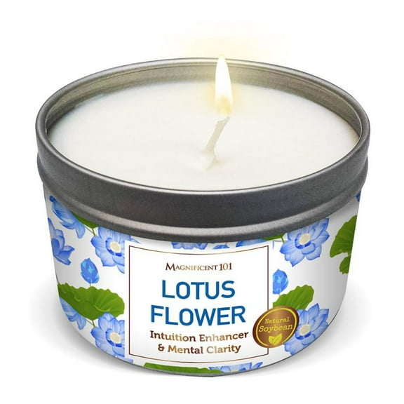 LOTUS FLOWER Intuition & Clarity Candle, Floral