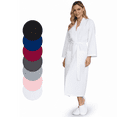 thumbnail image 1 of Lotus Linen Waffle Weave Robes for Women - Quick Dry Spa Bathrobe,  White 3 XL, 1 of 9
