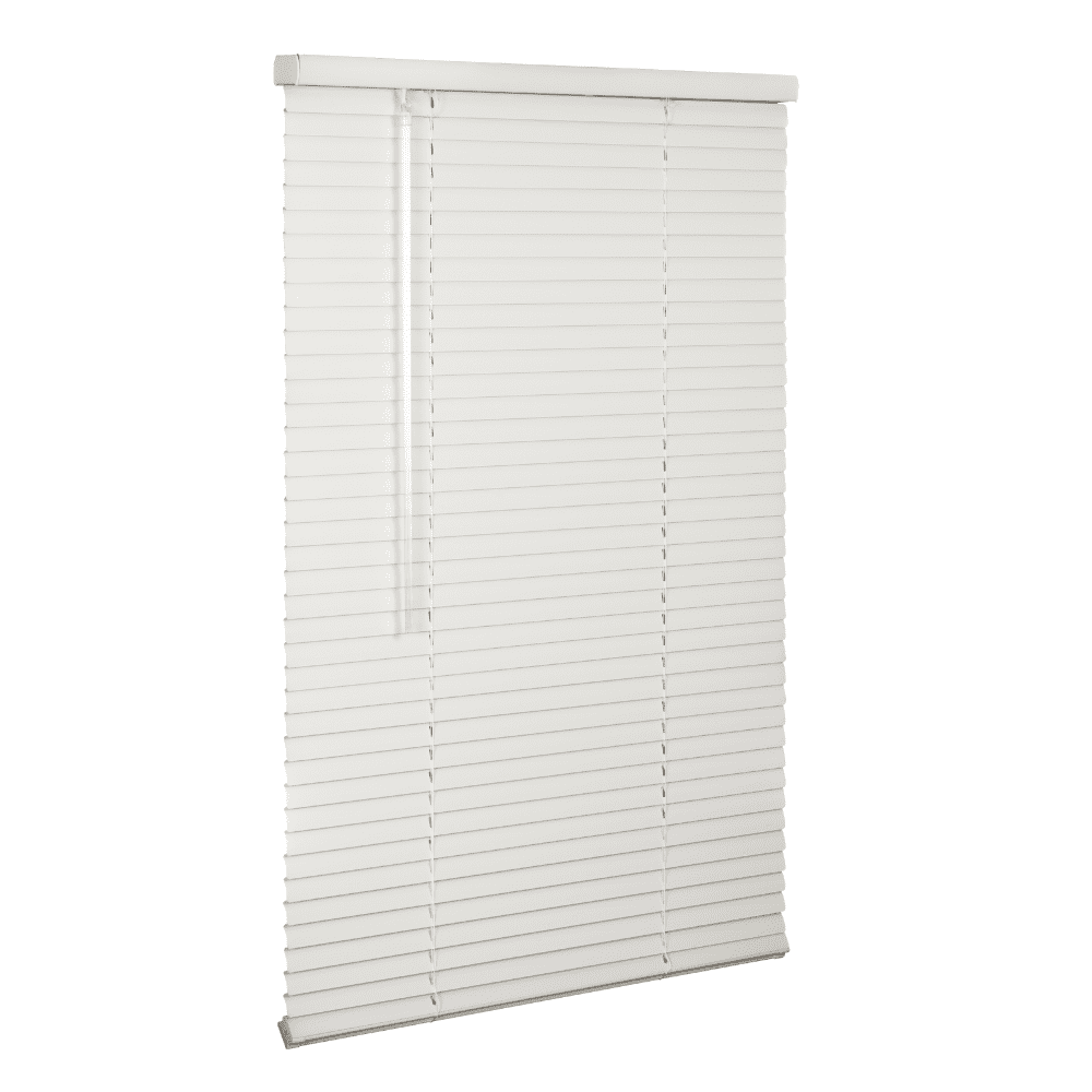 LOTUS & WINDOWARE Cordless 1-inch Aluminum Blind, 89" x 60", Alabaster,Smooth, Room Darkening, Horizontal Blinds for Living Room, Bedroom, Interior Door Windows