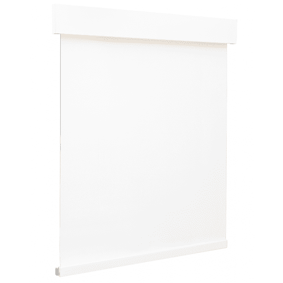 LOTUS & WINDOWARE Cordless Solar Shades for Indoor Windows, Free Stop Light Filtering Roller Shades, 1% Openess, UV Protection Fabric for Home and Office - 37" Wide x 60" Long ,White
