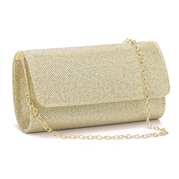 LOUEBICA Clutch Purses for Women, Evening Bag with Detachable Chain Ladies Sparkling Party Handbag Wedding Bags