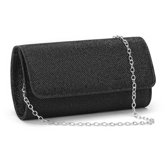 LOUEBICA Clutch Purses for Women, Evening Bag with Detachable Chain Ladies Sparkling Party Handbag Wedding Bags