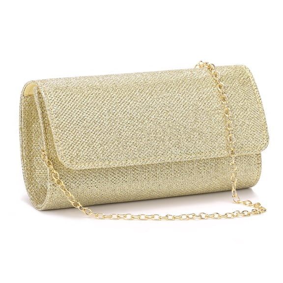 LOUEBICA Clutch Purses for Women, Evening Bag with Detachable Chain Ladies Sparkling Party Handbag Wedding Bags