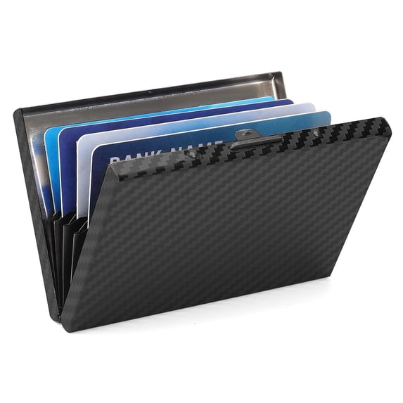 LOUEBICA RFID Stainless Steel Credit Card Wallet Slim Metal Business Card Holder for Women Men