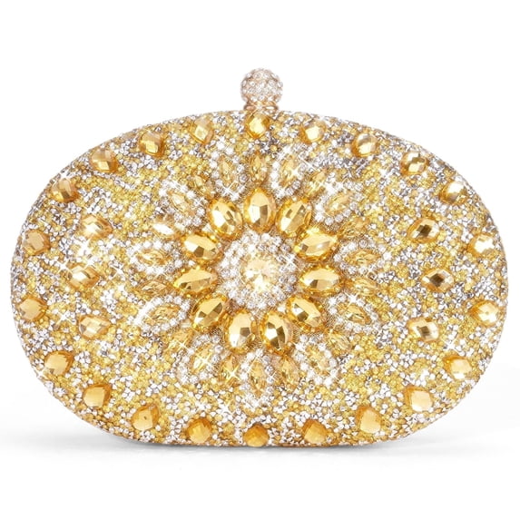 LOUEBICA Rhinestone Clutch Purses for Women Evening Wedding Formal Party Purses Crystal Diamond Glitter Sparkly Handbag